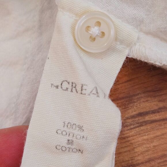 The Great Embroidered Peasant Blouse Size 1/S Long Sleeve Floral Boho Gauzy - Picture 10 of 11